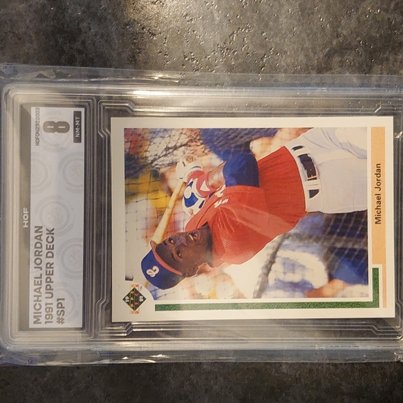 Upper Deck 91 #SP1 Michael Jordan, Graded 8 NM-MT - Picture 1 of 2